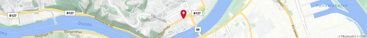 Kartendarstellung des Standorts für Resch-Apotheke in 4040 Linz-Urfahr